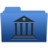 smooth navy blue library 1 Icon